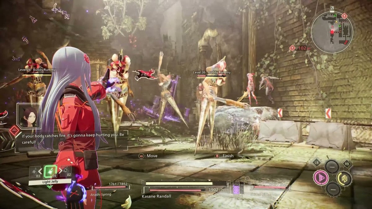 Scarlet Nexus for PlayStation 4 (PS4) at Gamers INC, featuring a futuristic action RPG with fast-paced psychokinetic combat, stylish anime-inspired visuals, and a dual-protagonist story where you unravel the mystery of the Other threat in the world of New Himuka gameplay screenshot