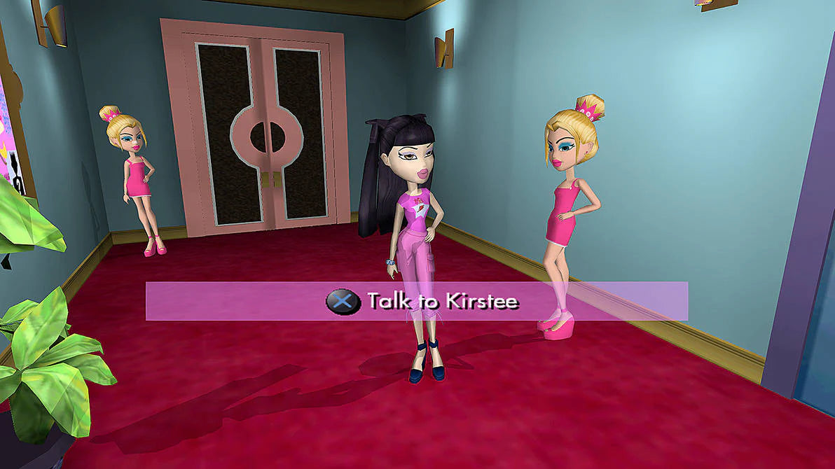 Bratz: The Movie for PlayStation 2 with fashion-focused teen adventure theme gameplay