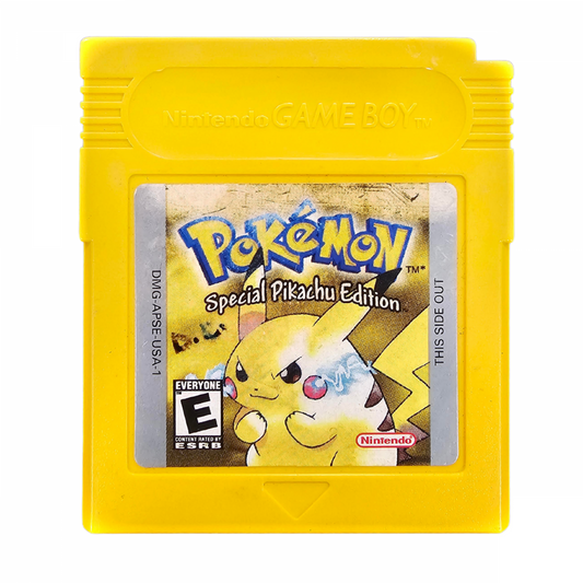 Pokémon Yellow Special Pikachu Edition CIB Game Boy GB for role playing video game fans featuring Pikachu following the player through Kanto catching and training Pokémon turn based battles Gym Leader challenges Team Rocket encounters Elite Four battles Pokémon trading and classic Game Boy gameplay collectible retro gaming appeal game front cartridge