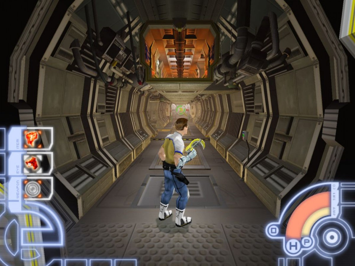 RTX Red Rock – PlayStation 2 (PS2) video game gameplay, sci-fi action-adventure game.