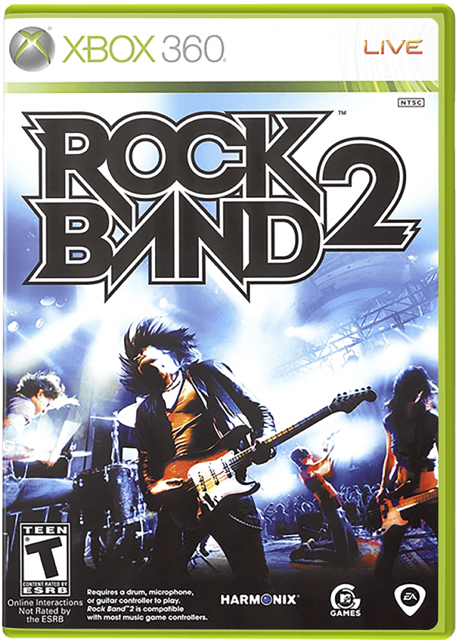 Rock Band 2 cover art for Xbox 360 (X360) music rhythm video game