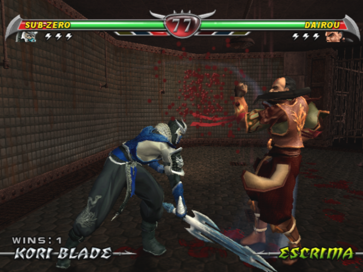 Mortal Kombat Deception PlayStation 2 (PS2) fighting video game gameplay