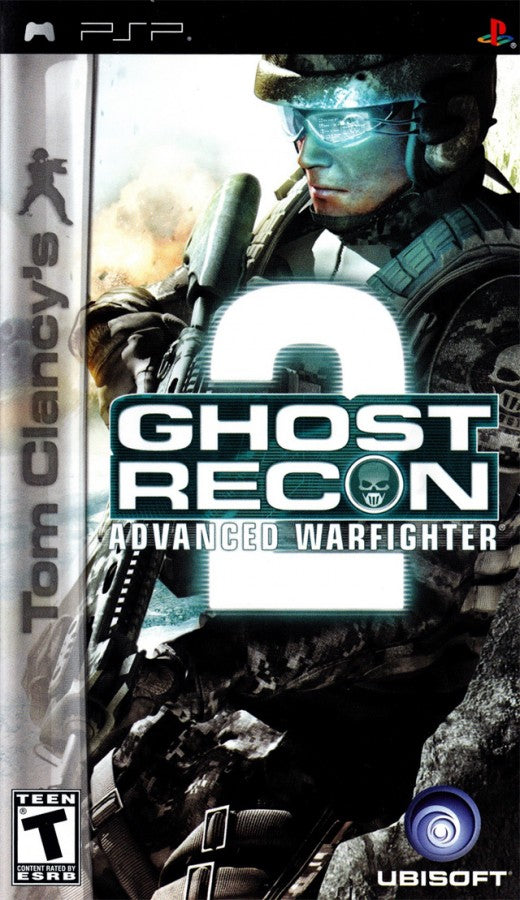 Tom Clancy's Ghost Recon: Advanced Warfighter 2 – cover art for PlayStation Portable (PSP) tactical shooter game