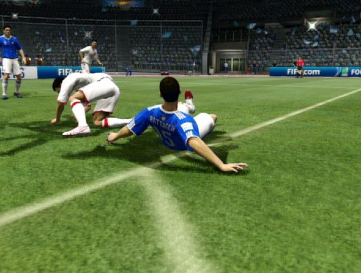 2010 FIFA World Cup South Africa for Xbox 360 EA Sports soccer football game official FIFA tournament teams national squads sports simulation multiplayer mode gameplay