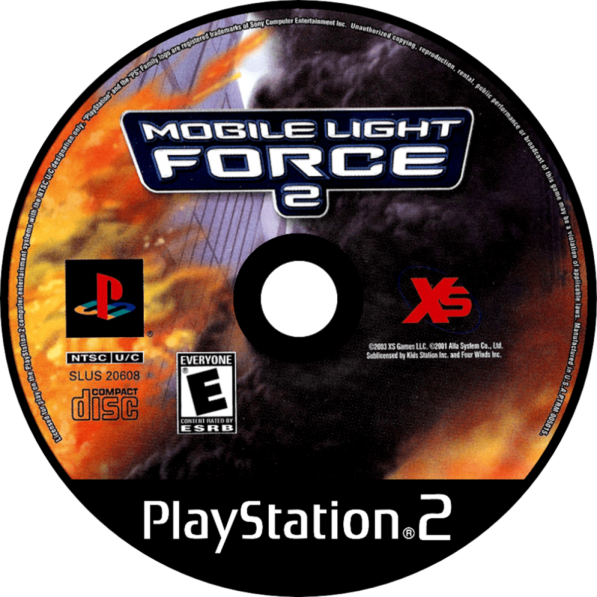 Mobile Light Force 2 PS2 Sony PlayStation 2 shoot em up shmup bullet hell arcade style top down shooter fast paced action Raizing Psikyo style gameplay classic arcade port retro gaming PlayStation 2 software video game title disc