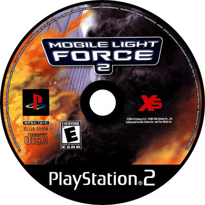 Mobile Light Force 2 PS2 Sony PlayStation 2 shoot em up shmup bullet hell arcade style top down shooter fast paced action Raizing Psikyo style gameplay classic arcade port retro gaming PlayStation 2 software video game title disc