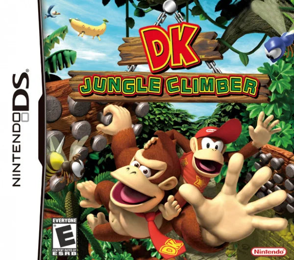 DK Jungle Climber cover art for Nintendo DS (DS) platforming adventure video game