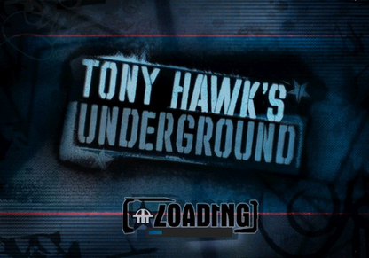 Tony Hawk's Underground loading screen for Playstation 2 (PS2) video game 