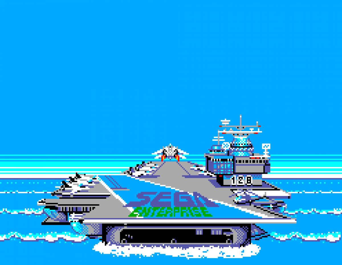 After Burner – Sega Master System (SMS) gameplay for arcade-style flight combat video game