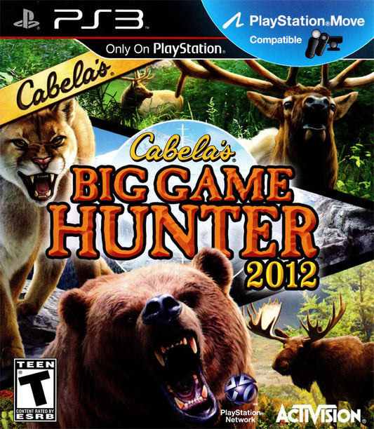 Cabela's Big Game Hunter 2012 cover art for PlayStation 3 (PS3) video game