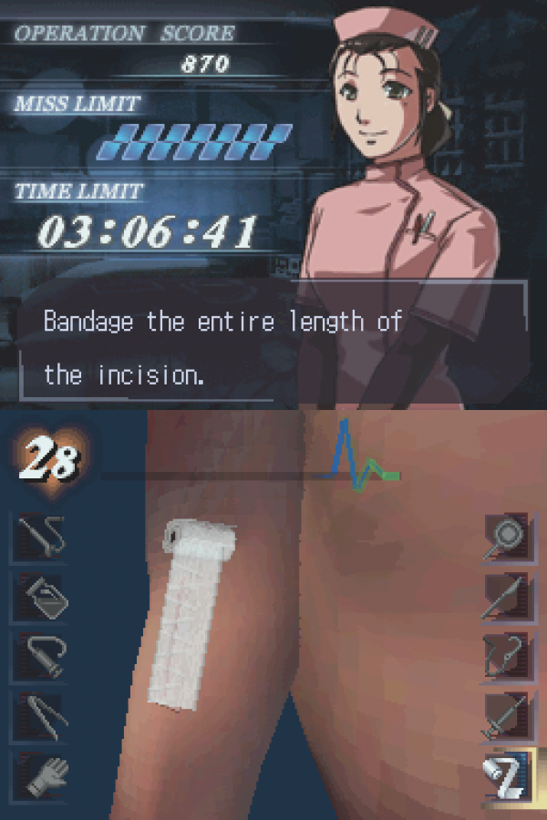 Trauma Center Under the Knife Nintendo DS for medical simulation video game fans featuring surgical procedures touch screen controls fast paced operations dramatic storytelling precision gameplay challenging diagnoses anime inspired visuals Atlus adventure collectible gaming appeal gameplay