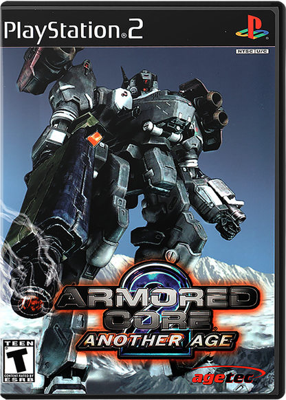 Armored Core 2: Another Age PS2 game for PlayStation 2 featuring classic mech combat action cover art
