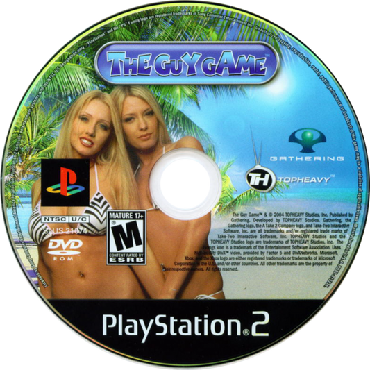 The Guy Game – PlayStation 2 (PS2) video game disc, trivia and adult-themed game.