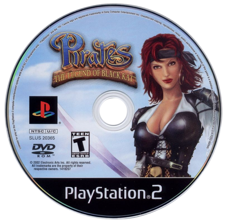 Pirates Legend of Black Kat PlayStation 2 PS2 retro video game action adventure disc (2002)
