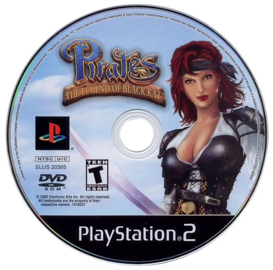 Pirates Legend of Black Kat PlayStation 2 PS2 retro video game action adventure disc (2002)