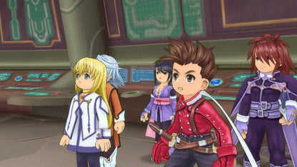 Tales of Symphonia Chronicles PS3 Sony PlayStation 3 JRPG role playing game anime style fantasy adventure Bandai Namco Tales series dual game collection Symphonia Dawn of the New World turn based combat party driven story PlayStation 3 software video game title gameplay