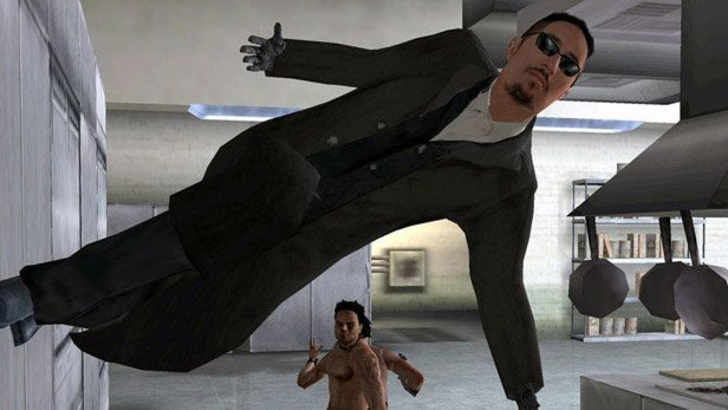 Enter the Matrix [Greatest Hits] gameplay for PlayStation 2 (PS2) action-adventure video game based on The Matrix film series