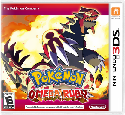 Pokemon Omega Ruby cover art for Nintendo 3DS 3DS video game