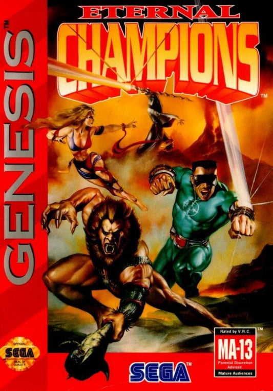 Eternal Champions cover art for Sega Genesis (GEN) video game