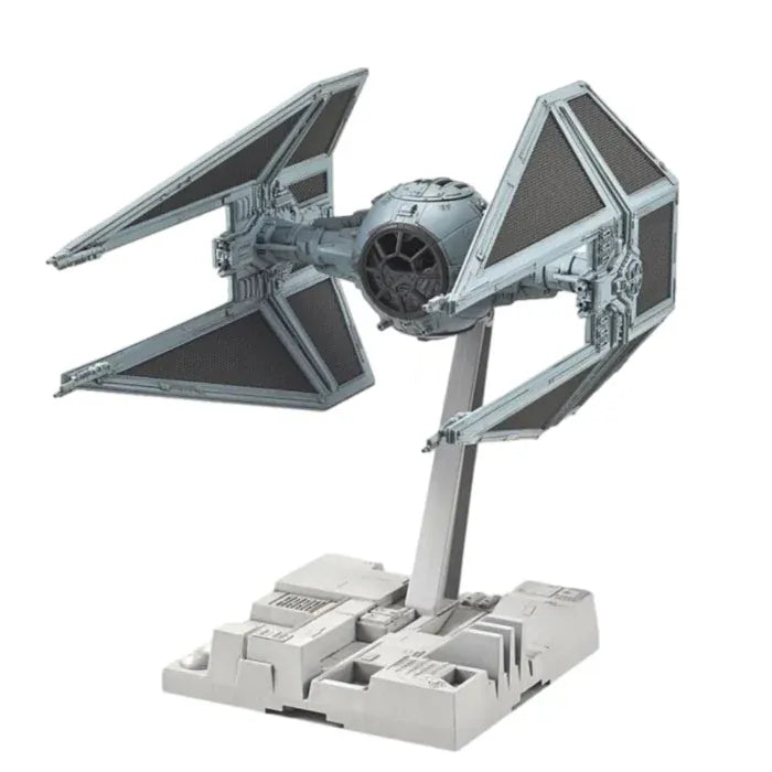 TIE Interceptor Star Wars 1 72 scale plastic model kit Bandai Hobby buildable Galactic Empire spacecraft detailed snap fit display vehicle collectible movie starship toy for fans