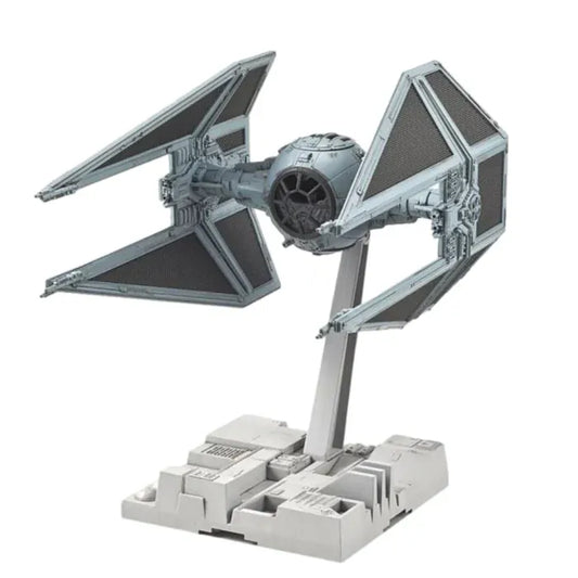 TIE Interceptor Star Wars 1 72 scale plastic model kit Bandai Hobby buildable Galactic Empire spacecraft detailed snap fit display vehicle collectible movie starship toy for fans