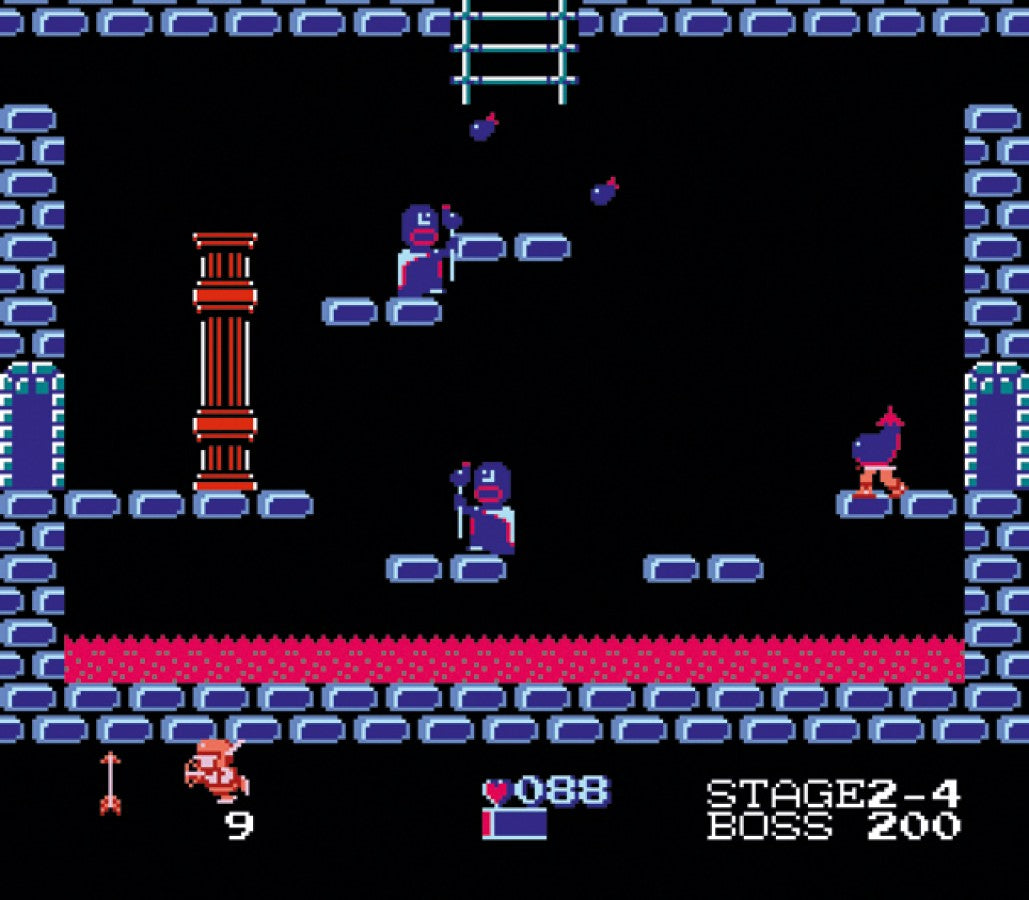 Kid Icarus Nintendo Entertainment System NES for retro video game enthusiasts featuring action platforming gameplay mythological Greek inspired adventure vertical scrolling stages bow and arrow combat enemy battles dungeon exploration mechanics and collectible gaming appeal gameplay