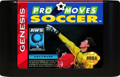Pro Moves Soccer cartridge for Sega Genesis GEN video game