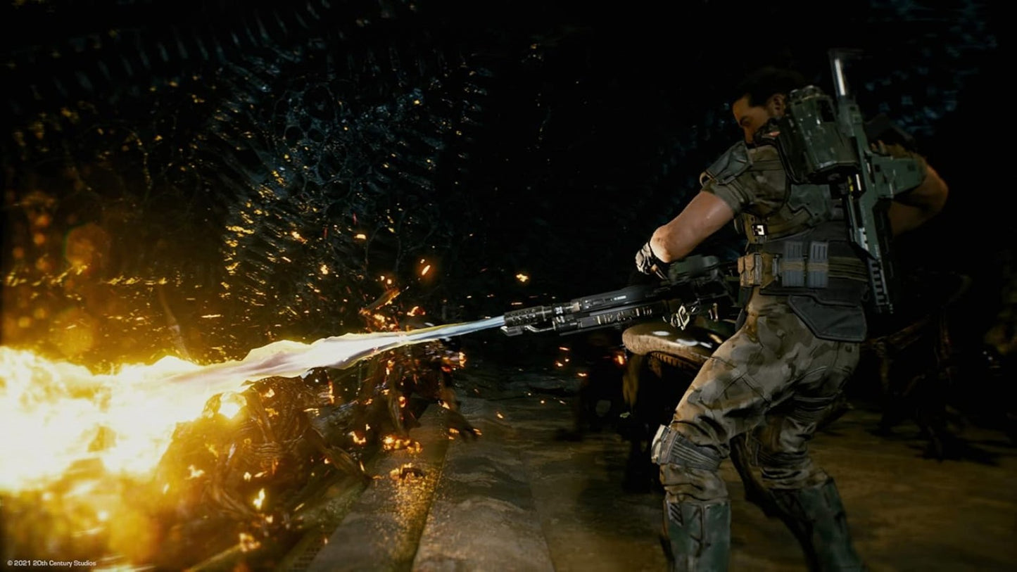 Aliens Fireteam Elite PlayStation 4 PS4 video game, third-person shooter, sci-fi co-op action, Alien franchise title gameplay