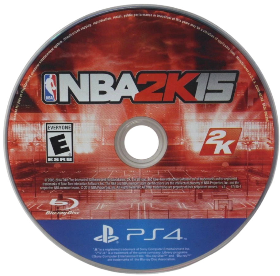 NBA 2K15 – PlayStation 4 (PS4) video game disc, basketball sports simulation game