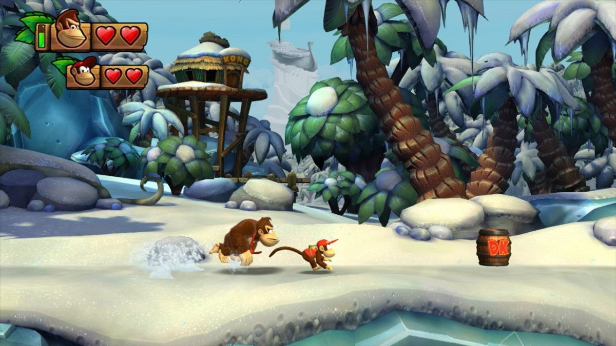 Donkey Kong Country Tropical Freeze video game featuring classic side scrolling platformer gameplay vibrant HD visuals challenging levels cooperative multiplayer and iconic Nintendo jungle adventure starring Donkey Kong gameplay