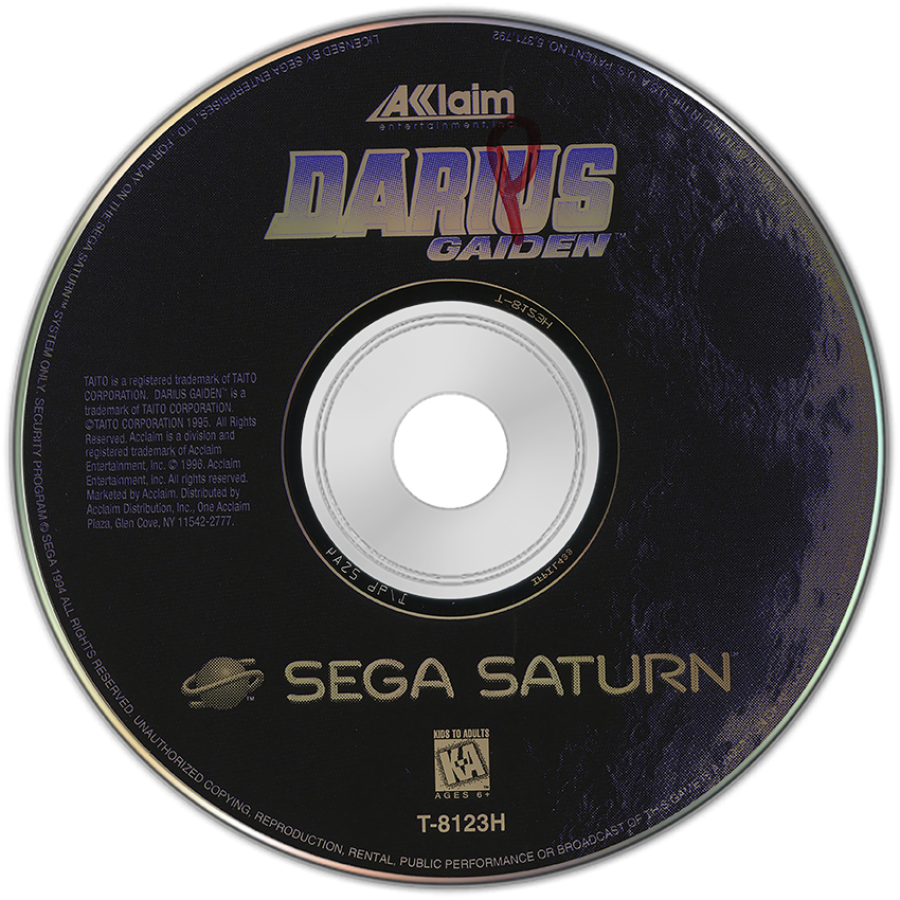 Darius Gaiden disc art for Sega Saturn (SS) video game