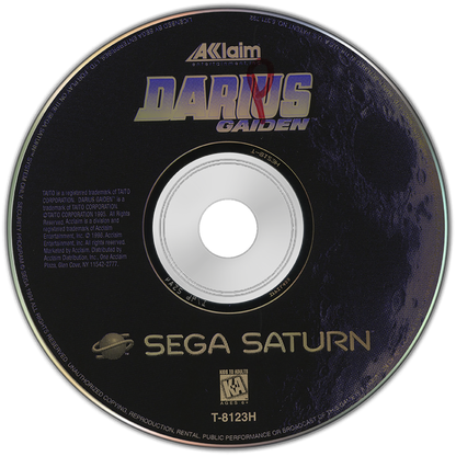 Darius Gaiden disc art for Sega Saturn (SS) video game