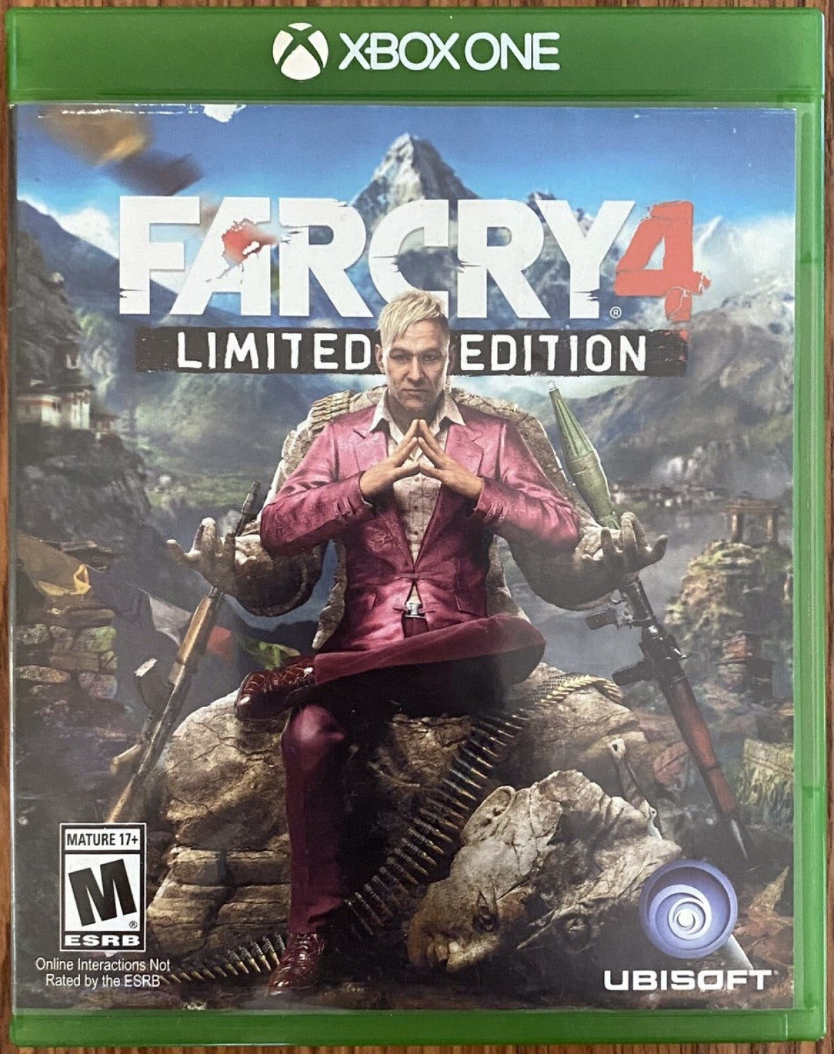 Far Cry 4 Limited Edition Xbox One open-world shooter set in the Himalayan region with intense combat exploration and bonus edition content front cover