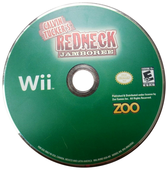 Calvin Tucker's Redneck Jamboree diisc cover art for Nintendo Wii (Wii) video game