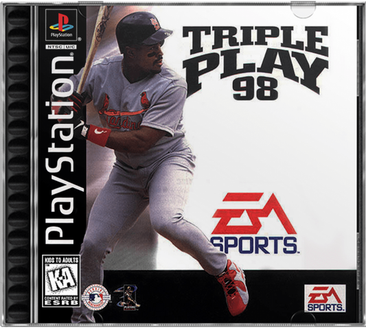 Triple Play 98 cover art for PlayStation 1 (PS1) video game