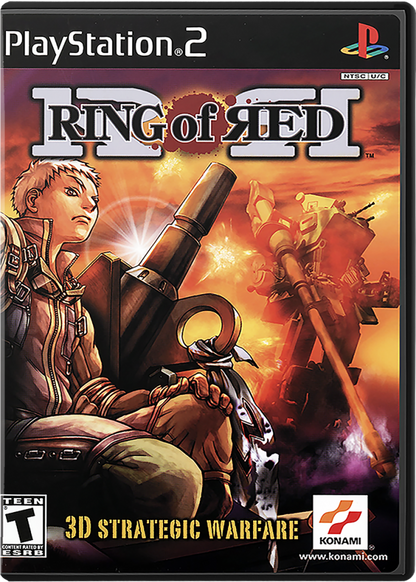Ring of Red – PlayStation 2 (PS2) video game cover image, tactical turn-based strategy game.
