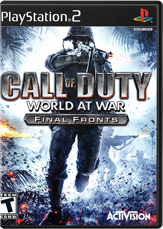Call of Duty: World at War – Final Fronts cover art for PlayStation 2 (PS2) video game