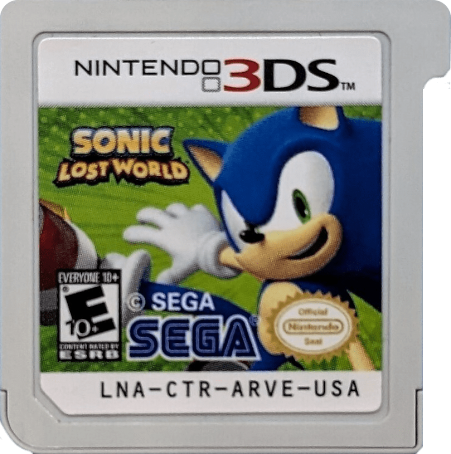 Sonic Lost World cartridge for Nintendo 3DS (3DS) platformer video game