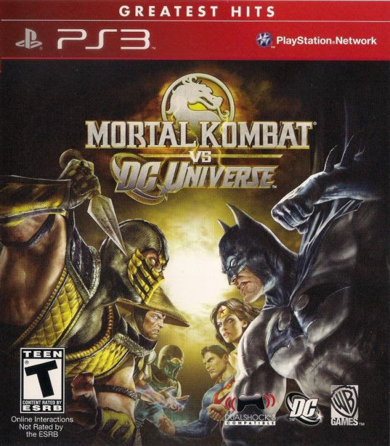 Mortal Kombat vs. DC Universe [Greatest Hits] cover art for PlayStation 3 (PS3) video game