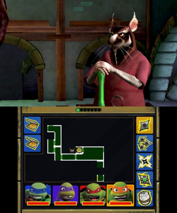 Teenage Mutant Ninja Turtles: Danger of the Ooze gameplay for Nintendo 3DS (3DS) action adventure video game