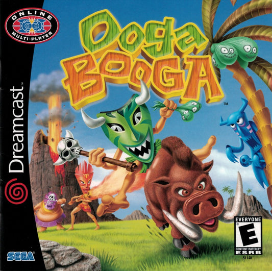 Ooga Booga Sega Dreamcast retro video game action party game cover art