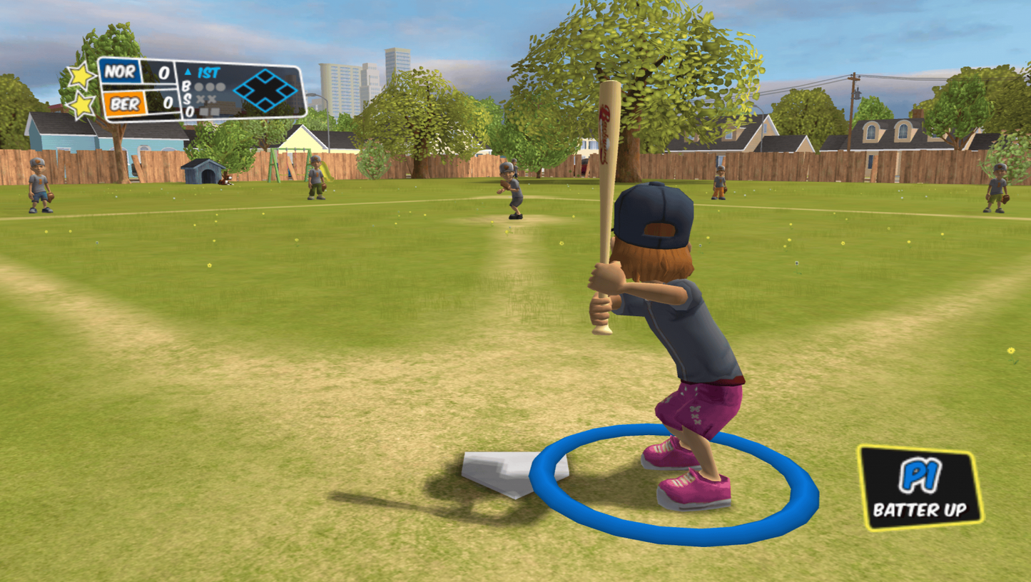 Backyard Sports: Sandlot Sluggers gameplay art for Nintendo Wii (Wii) video game 