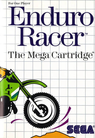 Enduro Racer – Sega Master System (SMS) cover art for motorcycle racing video game
