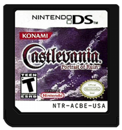 Castlevania: Portrait of Ruin cartridge for Nintendo DS (DS) gothic action RPG video game
