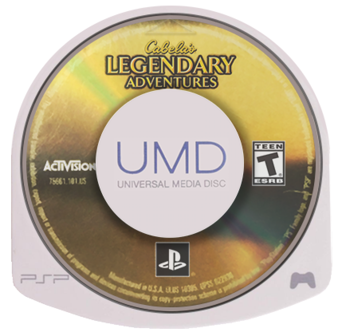 Cabela's Legendary Adventures PlayStation Portable PSP for hunting sports video game fans featuring wilderness exploration big game hunting realistic environments hunting challenges weapon selection animal tracking outdoor adventure gameplay and portable hunting simulation collectible gaming appeal UMD