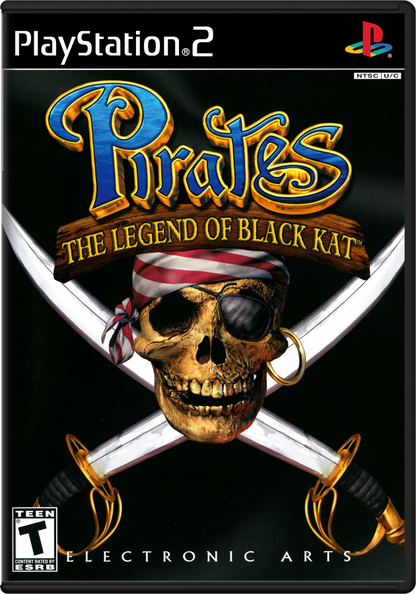 Pirates Legend of Black Kat PlayStation 2 PS2 retro video game action adventure cover art (2002)