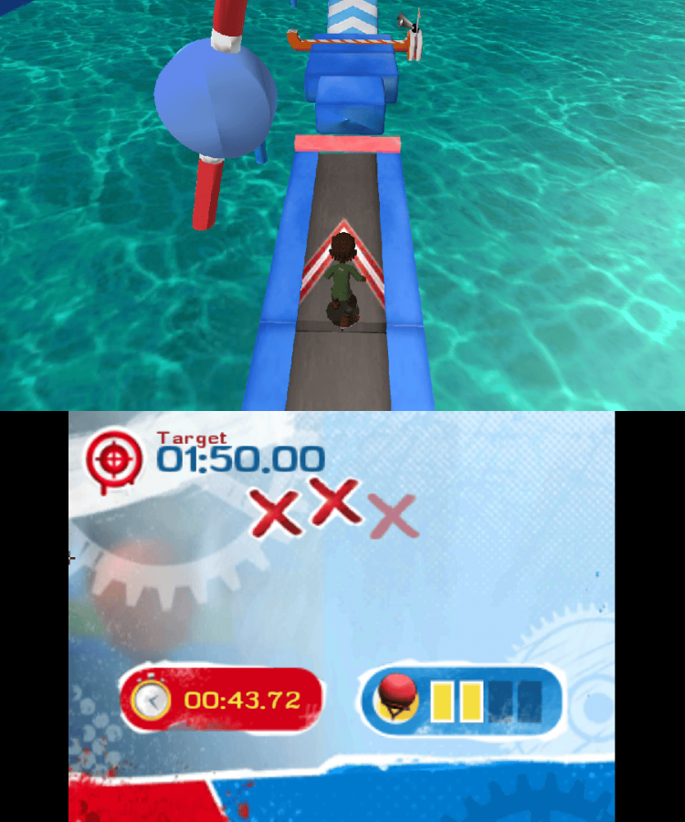 Wipeout: Create & Crash gameplay for Nintendo 3DS (3DS) party sports video game