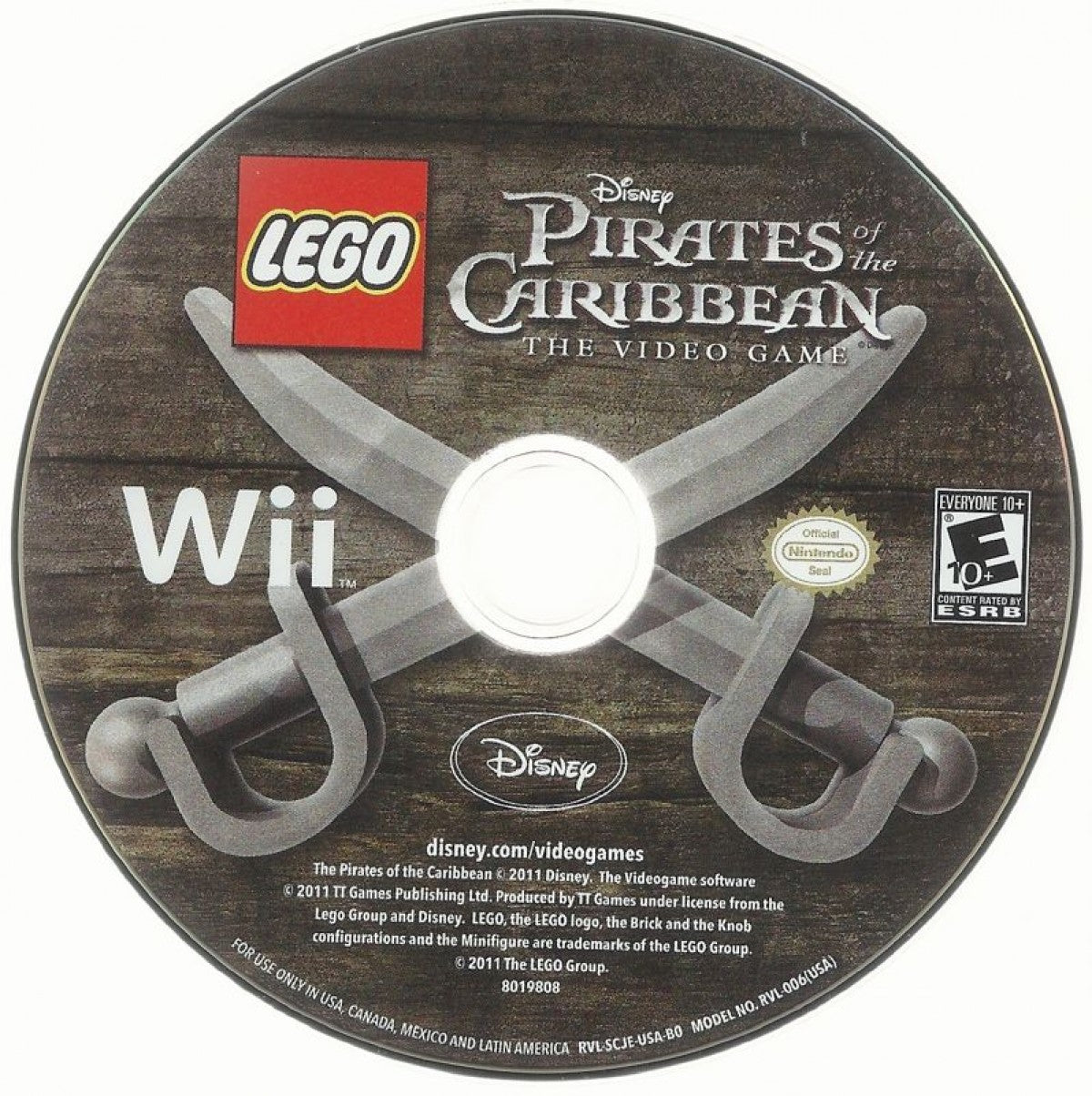 LEGO Pirates of the Caribbean: The Video Game – Nintendo Wii (Wii) action-adventure platformer video game disc