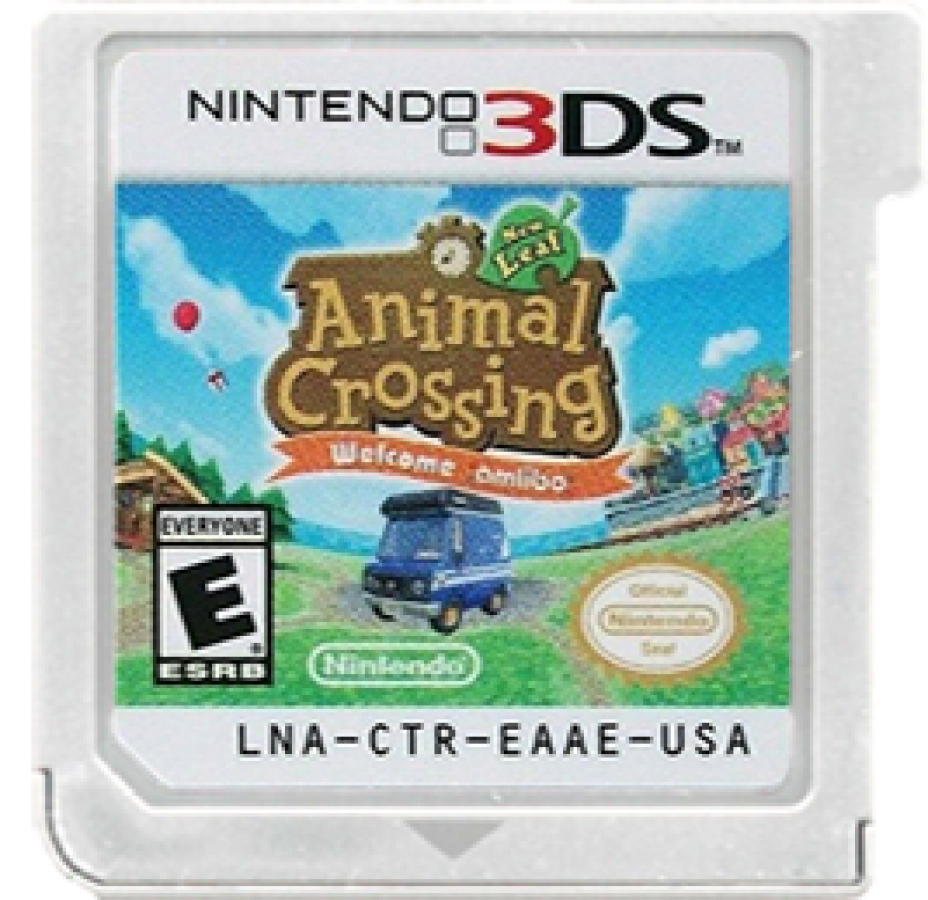 Animal Crossing New Leaf Nintendo Selects 3DS game with Mayor character, villagers, customization, and seasonal events cartridge art 