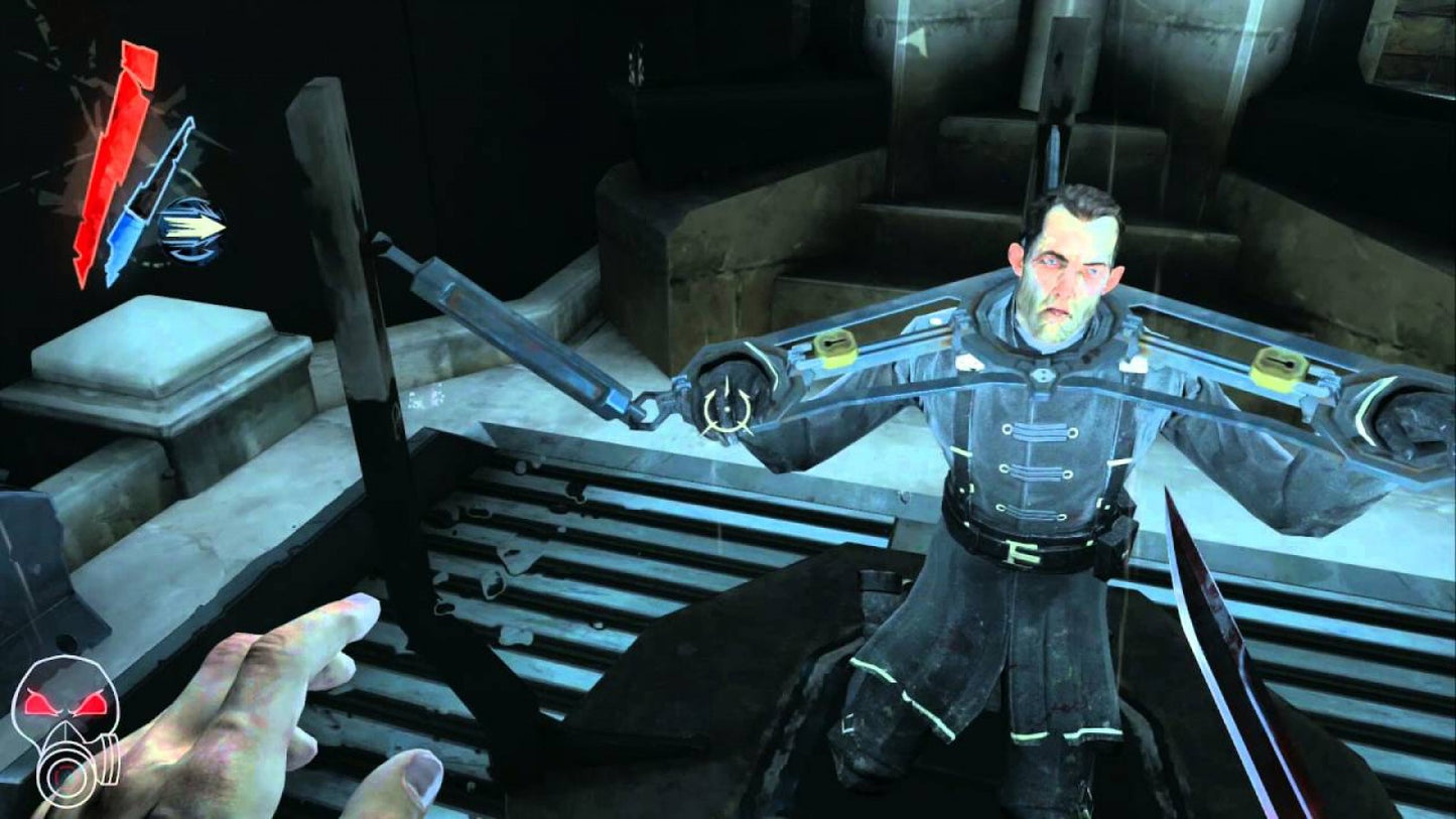 Dishonored Game of the Year Greatest Hits PlayStation 3 PS3 for retro video game enthusiasts featuring first person stealth action gameplay supernatural powers immersive assassination missions branching choices open ended level design steampunk inspired world and collectible gaming appeal gameplay 